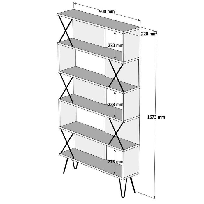 Hanah Home Estantería Extra - Oak
